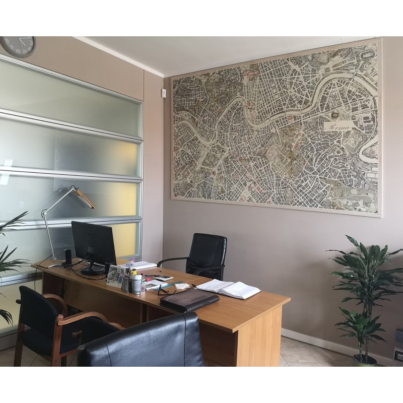 Assonometria di Roma anni '50