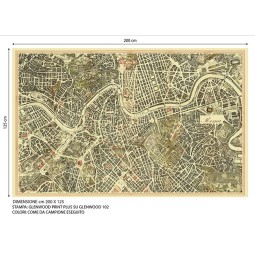 Tappeto con carte geografiche