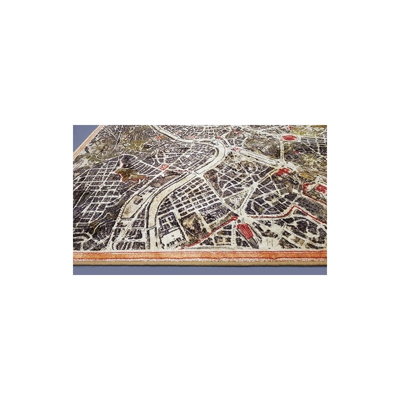 Tappeto con carte geografiche