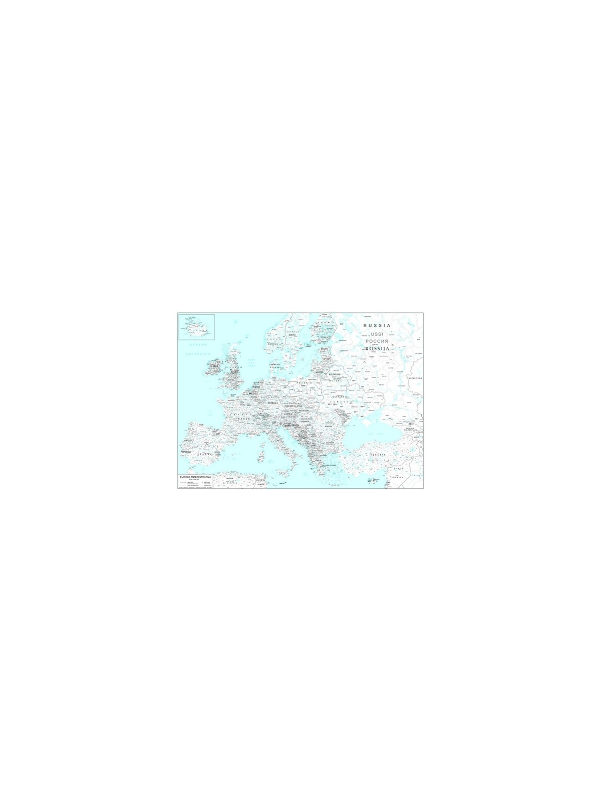 Political map of Europe