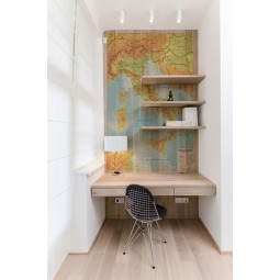 Physical and political school map