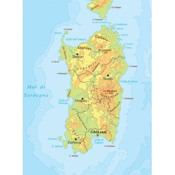 Physical and political school map