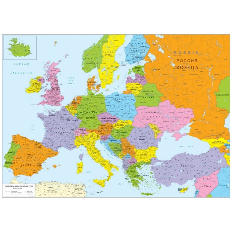 Political map of Europe