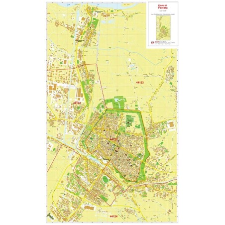 Mappa della Città di Ferrara con CAP