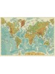 Carta geografica del mondo fisico a colori