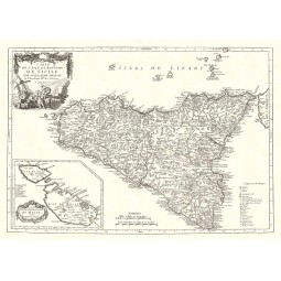 Carta antica della Sicilia 1779