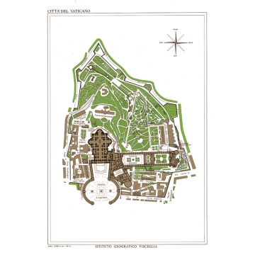 Mappa della Città del Vaticano Mappa della Città del Vaticano