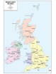 Regno Unito e Irlanda - Carta geografica politica a colori