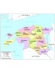 Estonia - Carta geografica politica a colori