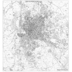 Carta geografica di Roma in bianco e nero