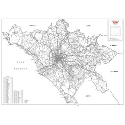 Carta stradale della Provincia di Roma