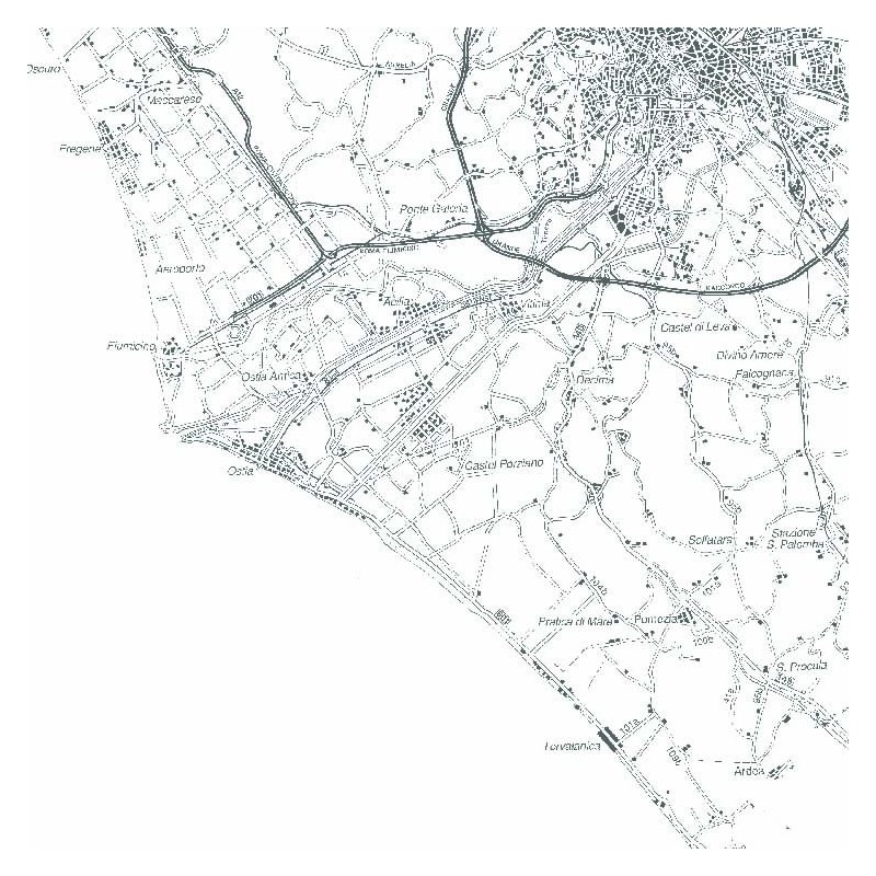 Carta stradale della Provincia di Roma