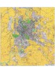 Carta geografica a colori di Roma