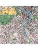 Carta geografica a colori di Roma
