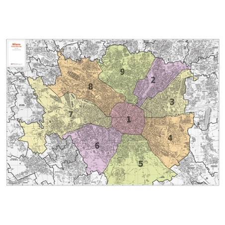 Comune di Milano con CAP e MUNICIPI