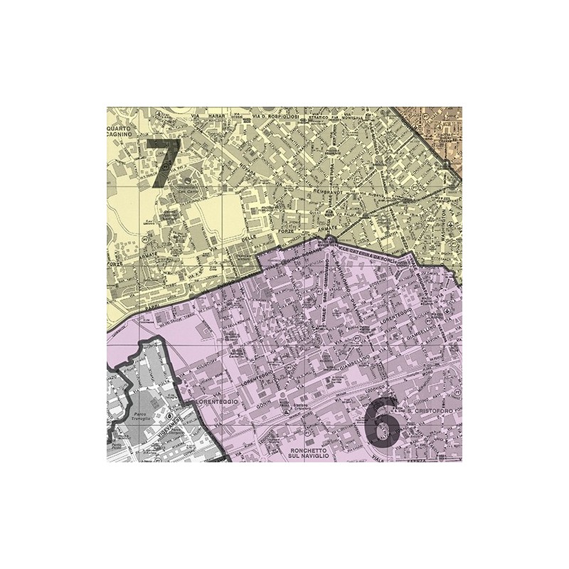 Comune di Milano con CAP e MUNICIPI