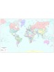 Political map of the world cm 110 x 70