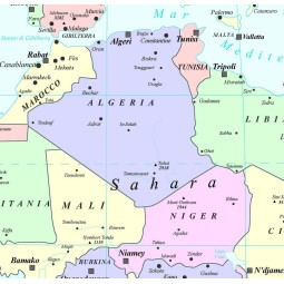 Political map of the world cm 110 x 70