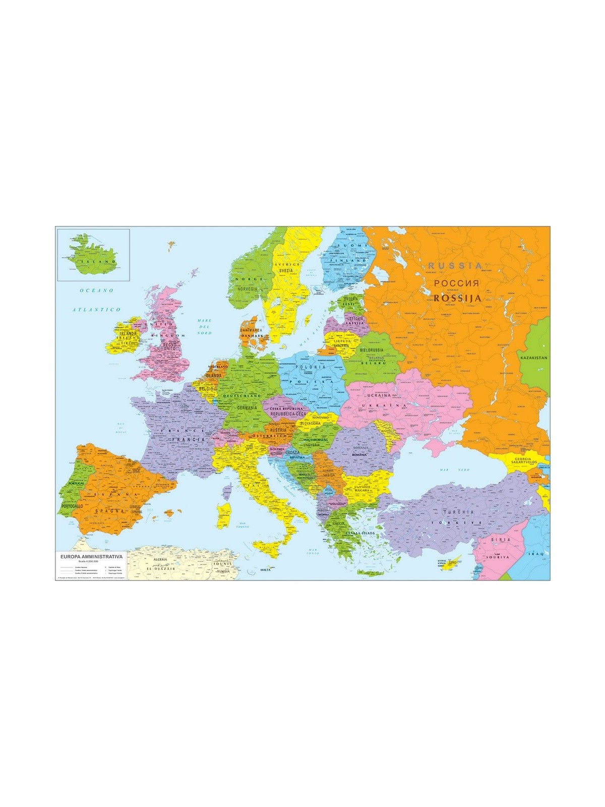 Political map of Europe