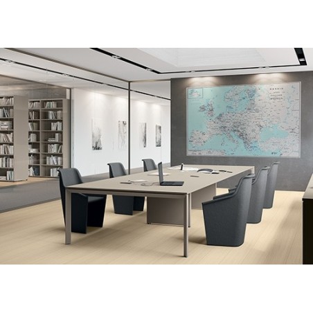 Europa politica amministrativa in bianco e nero - carta geografica