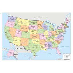 Carta geografica Stati Uniti