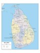 Sri Lanka - carta politica stradale