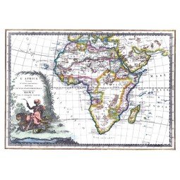 Carta antica dell'Africa 1788