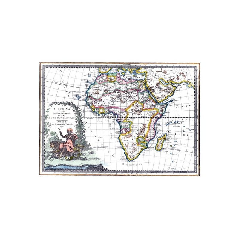 Antique map of Africa