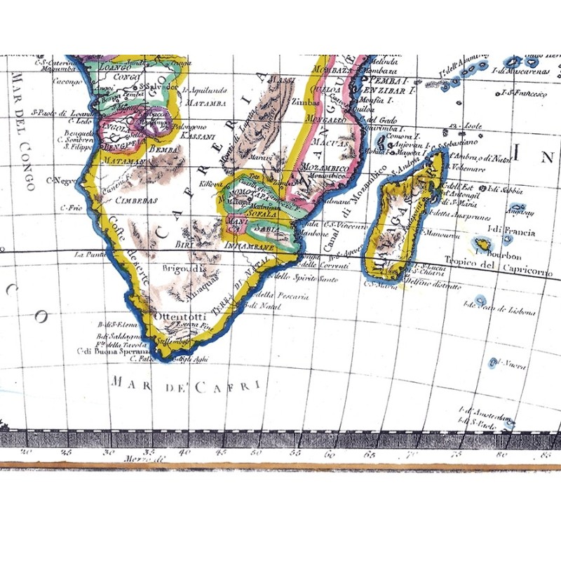 Antique map of Africa