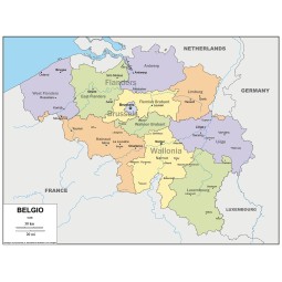 Carta politica del Belgio