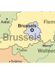 Particolare carta politica Belgio