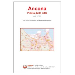 Plan of Ancona with postal codes