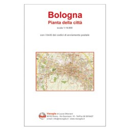 Plan of Bologna with postal codes