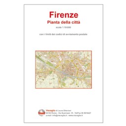 Plan of Florence with postal codes