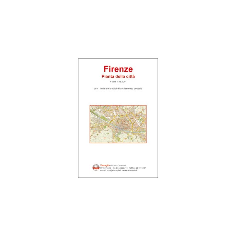 Plan of Florence with postal codes