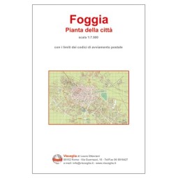 Plan of Foggia with postal codes