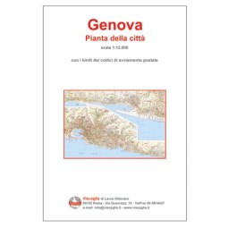Plan of Genoa, with postal codes