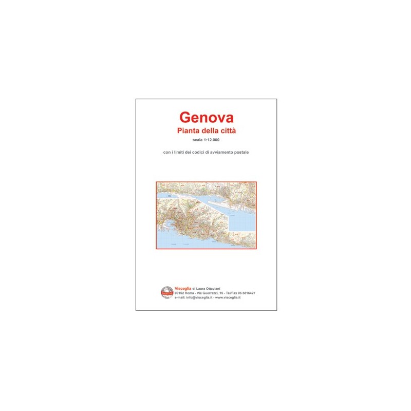 Plan of Genoa, with postal codes