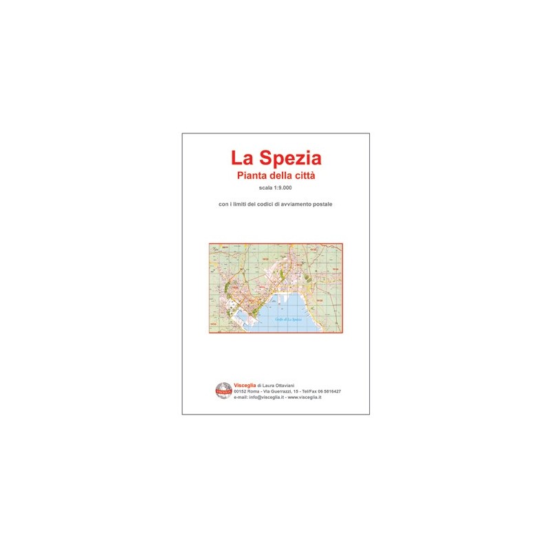 Plan of La Spezia with postal codes