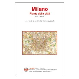 Plan of Milan with postal codes