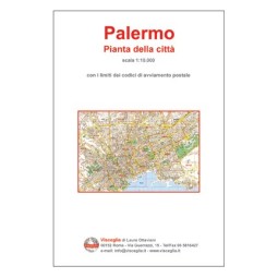 Plan of Palermo with postal codes