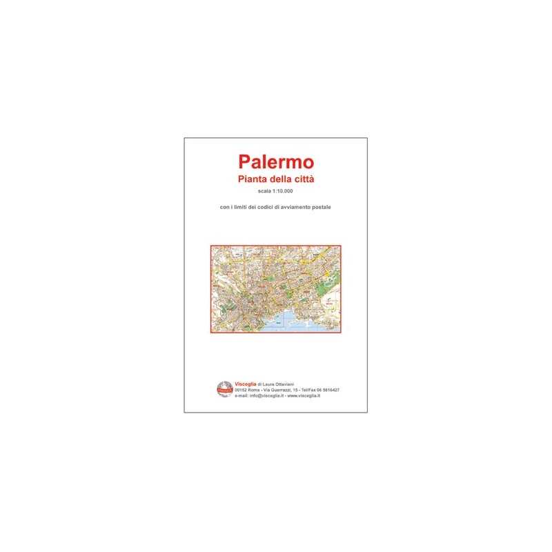 Plan of Palermo with postal codes