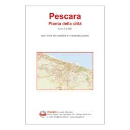 Plan of Pescara, with postal codes