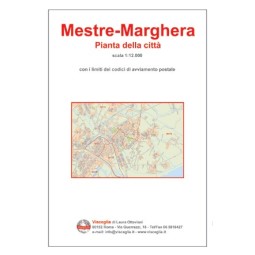 Plan of Mestre-Marghera with postal codes