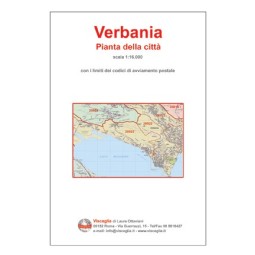 Plan of Verbania, with postal codes
