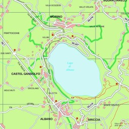 Tourist roadmap of the Castelli Romani