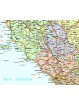Political road map of central Italy 