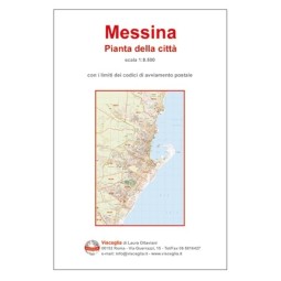 Pianta della città di Messina con CAP