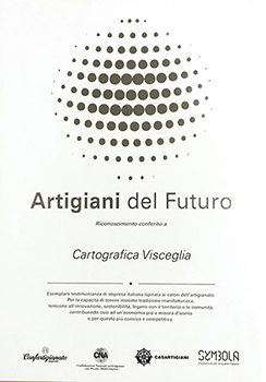 Attestato ARTIGIANI DEL FUTURO Symbola 2023