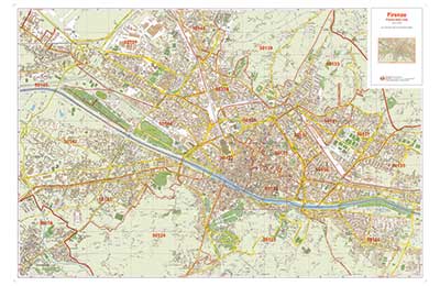 carta geografica firenze cartografica visceglia